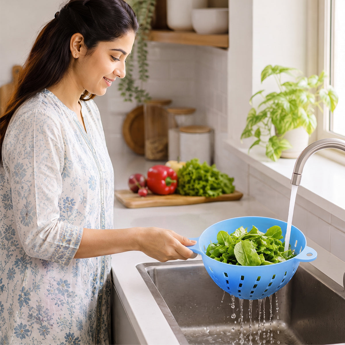 Long Handle Colander