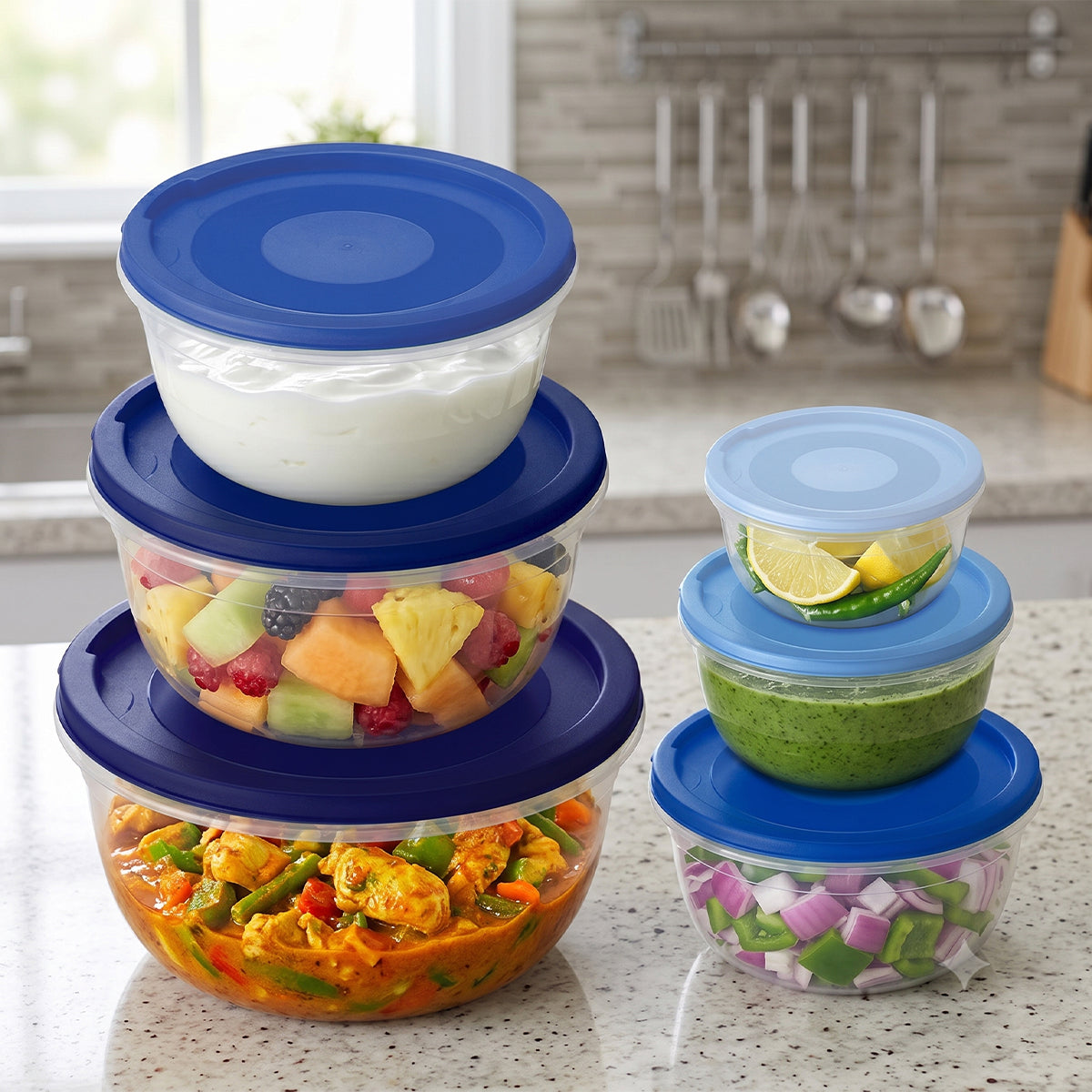 Solitaire Containers - set of 6